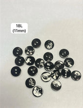 Load image into Gallery viewer, Black Shell Buttons
