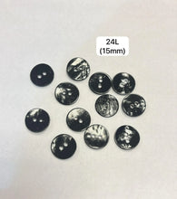 Load image into Gallery viewer, Black Shell Buttons
