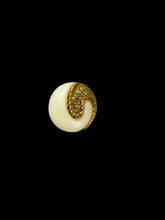Load image into Gallery viewer, Crown Trifari round white Lucite button
