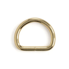 Load image into Gallery viewer, Solid Heavy-duty D-Rings - brass gold
