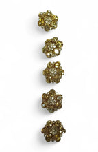 Load image into Gallery viewer, Gold Rhinestone button
