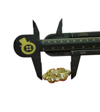 Load image into Gallery viewer, Gold Rhinestone button
