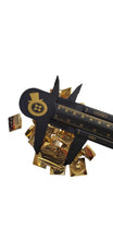 Load image into Gallery viewer, Gold Square metal buttons
