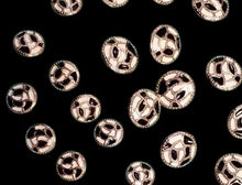 Load image into Gallery viewer, Black and White Metal buttons
