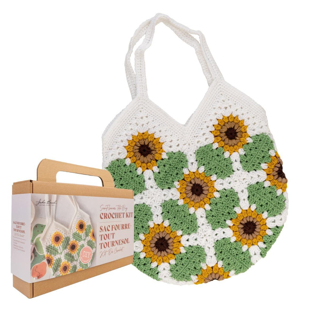 Sunflower Crochet Tote bag - DIY kit