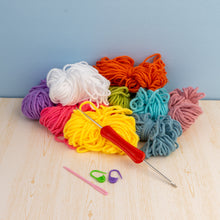 Load image into Gallery viewer, Granny square Headband Crochet - DIY kit
