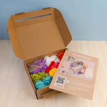 Load image into Gallery viewer, Granny square Headband Crochet - DIY kit
