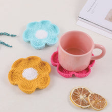 Load image into Gallery viewer, Crochet Flower Coasters - DIY kit
