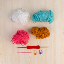 Load image into Gallery viewer, Crochet Flower Coasters - DIY kit
