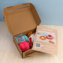 Load image into Gallery viewer, Crochet Flower Coasters - DIY kit
