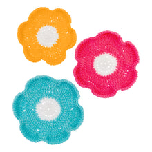 Load image into Gallery viewer, Crochet Flower Coasters - DIY kit

