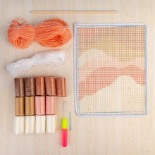 Load image into Gallery viewer, Textured Wall hanging - Latch hook - DIY kit
