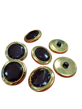 Load image into Gallery viewer, Vintage gold rim buttons
