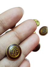 Load image into Gallery viewer, Aged Red enamel center button

