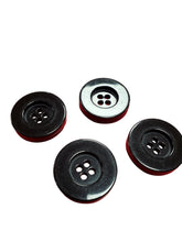 Load image into Gallery viewer, Chunky glossy black buttons
