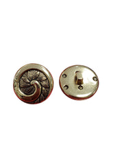 Load image into Gallery viewer, Vintage Floral Vine Antique Gold Shank Buttons
