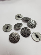 Load image into Gallery viewer, Arabesque Flower Metal Shank Buttons
