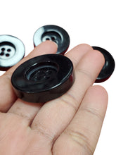 Load image into Gallery viewer, Chunky glossy black buttons
