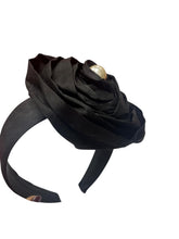 Load image into Gallery viewer, Satin rose decorated headband
