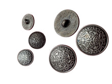 Load image into Gallery viewer, Celtic flowers metal shank buttons
