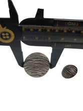 Load image into Gallery viewer, Wave textured gunmetal buttons
