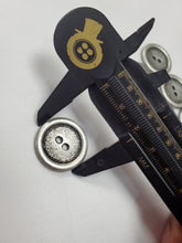Load image into Gallery viewer, Rustic Pewter Silver Metal Buttons
