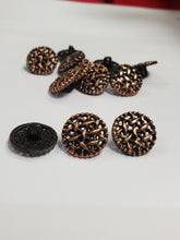 Load image into Gallery viewer, Vintage Cut work copper color Buttons
