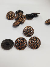 Load image into Gallery viewer, Vintage Cut work copper color Buttons
