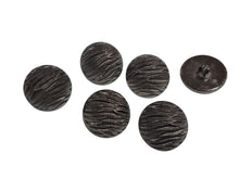 Load image into Gallery viewer, Wave textured gunmetal buttons
