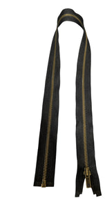 YKK #5 Anti-gold 1-Way Open End Zippers 36 Inches