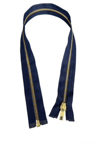 YKK #5 Gold 1-Way Open End Zipper 36 Inches