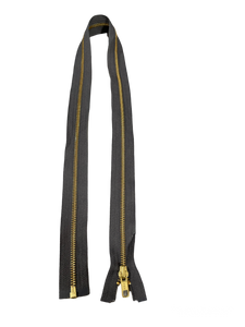 YKK #5 Gold 1-Way Open End Zipper 36 Inches